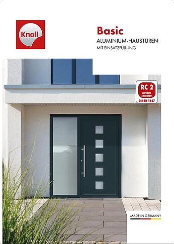Bild: Aktionsprospekt Aluminium Haustüren Basic bei Knoll für Frankfurt